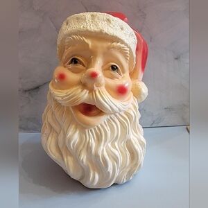 Vintage Silvestri Bros Chalkware Santa Piggy Bank Christmas Decor